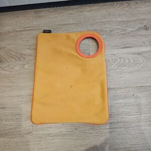 Orange Clutch with Pink Trim